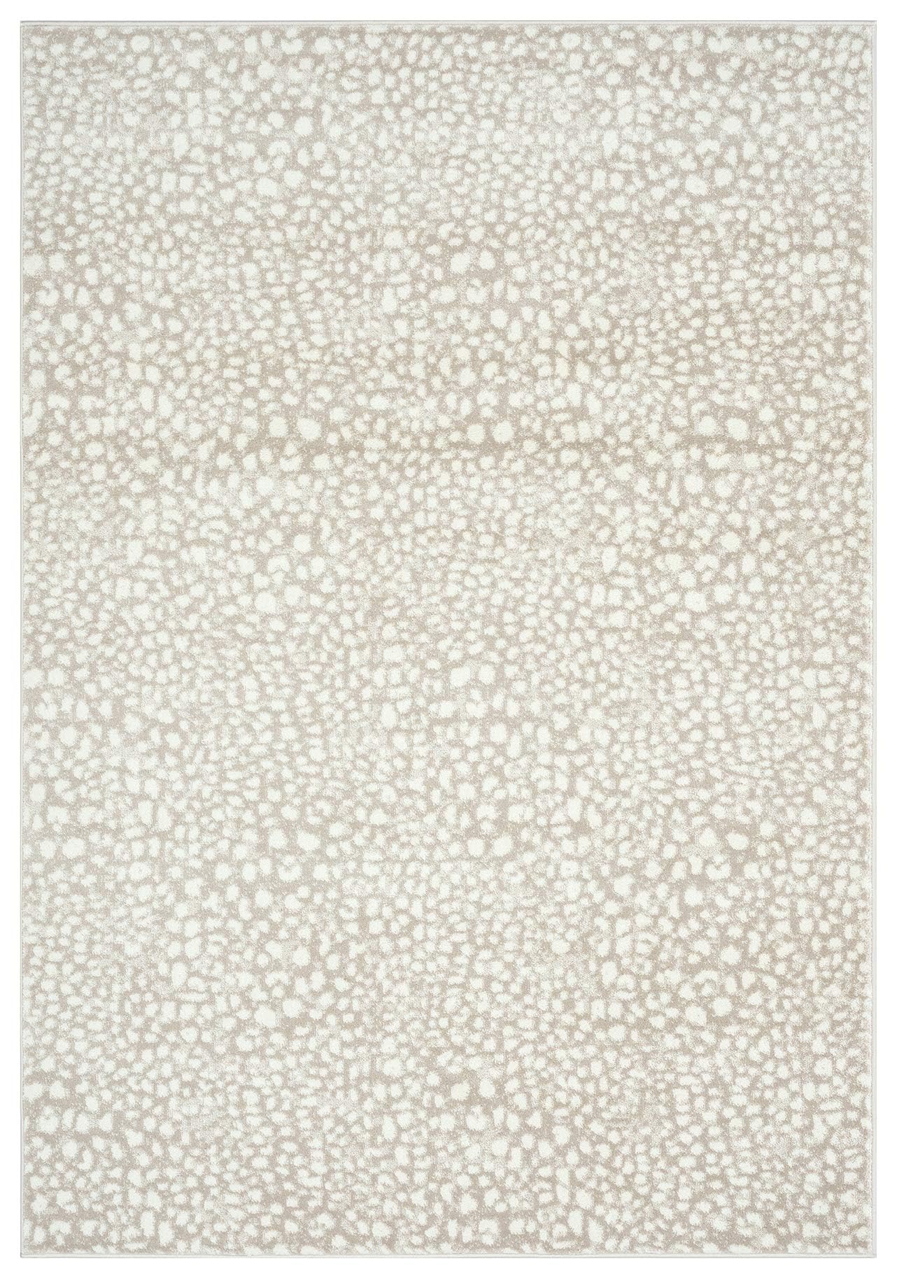 Abani Beige Cheetah Print Area Rug Rugs, Arto Collection - Contemporary Durable Accent Rug (2'x3')