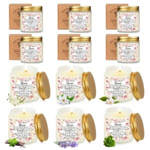 lewtemi 12 pcs appreciation nurse week gifts candle bulk for women men nursing school graduation gift cna week nurse day thank you gift lavender scented candle for rn lpn lvn practitioner(white)