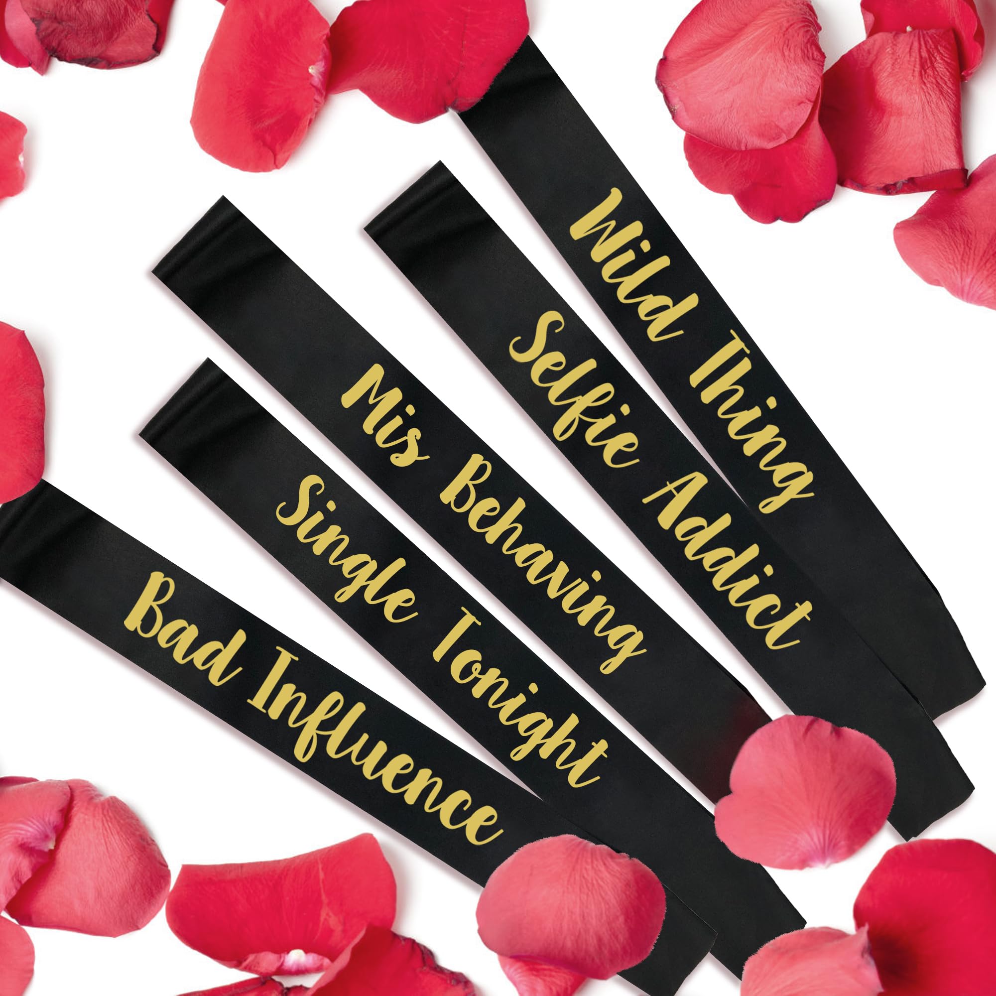 18 Pack Funny Bachelorette Party Sashes 1 Bride Sash and 17 Bridesmaid Sashes for Bachelorette Party,Engagement Party,Bridal Shower and Bridal Party