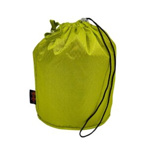 knowknits green apple jewel color goknit pouch knitting project bag with loop & drawstring (small)