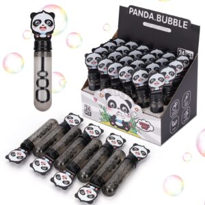 Panda Party Favors Supplies Panda Bubble Wands for Kids Panda Bubble Blowing Toy Gift Goodie Bag Stuffers 24PCS