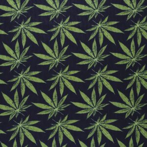 mook fabrics cotton home grown, black/green cut by the yard