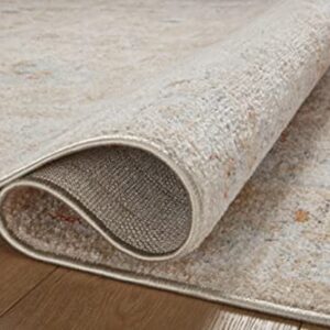 Loloi II Monroe Collection MON-05 Sand/Sunrise 6'-7" x 9'-3" Area Rug