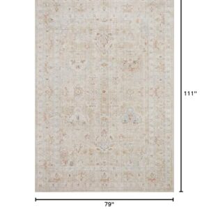 Loloi II Monroe Collection MON-05 Sand/Sunrise 6'-7" x 9'-3" Area Rug