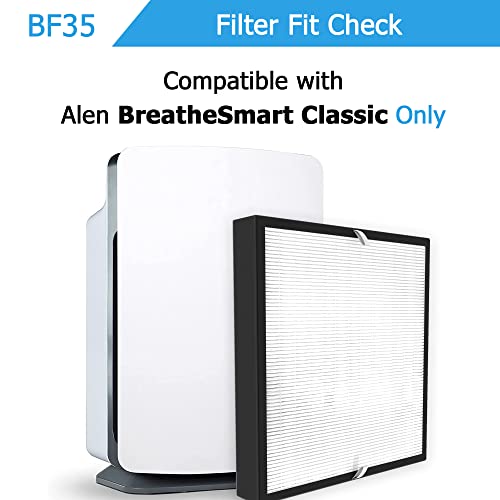 Vegebe BF35 True HE-PA Filter Replacement Compatible with BreatheSmart Classic Large Room Air Purifier - 2 Pack