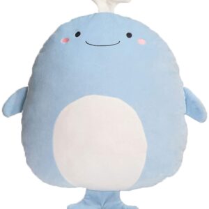 TONGSONG Soft Plush Whale Pillow Stuffed Whale Animal Plush Toy Whale Plushies Home Decor for Lover