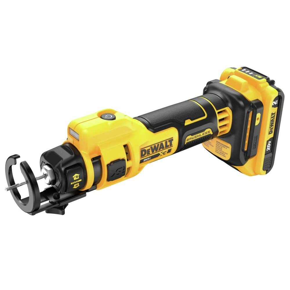 DEWALT 20V MAX Drywall Cutting Tool, Cut Out Tool, 2 Batteries and Charger Included (DCE555D2)