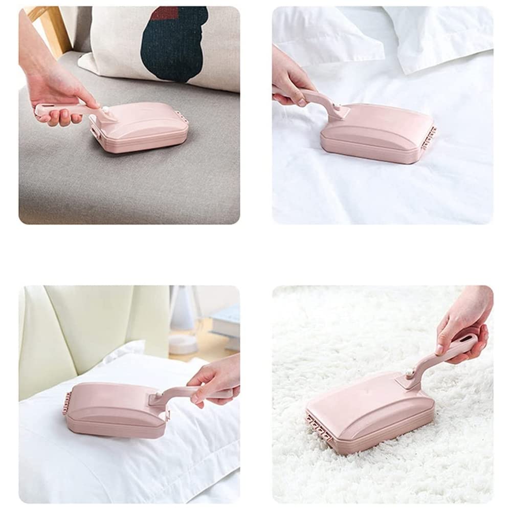 pizarra Carpet Cleaner Brush Sweeper Dirt Handheld Sofa Bed Pet Hair Debris Dirt Fur Roller Brush Household Cleaning Tool