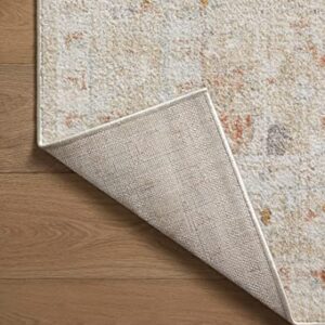 Loloi II Monroe Collection MON-05 Sand/Sunrise 6'-7" x 9'-3" Area Rug