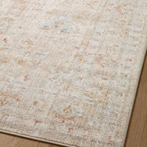 Loloi II Monroe Collection MON-05 Sand/Sunrise 6'-7" x 9'-3" Area Rug