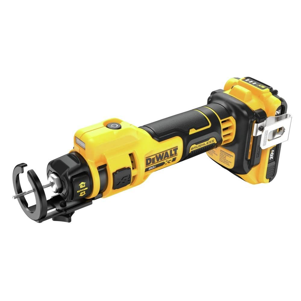 DEWALT 20V MAX Drywall Cutting Tool, Cut Out Tool, 2 Batteries and Charger Included (DCE555D2)