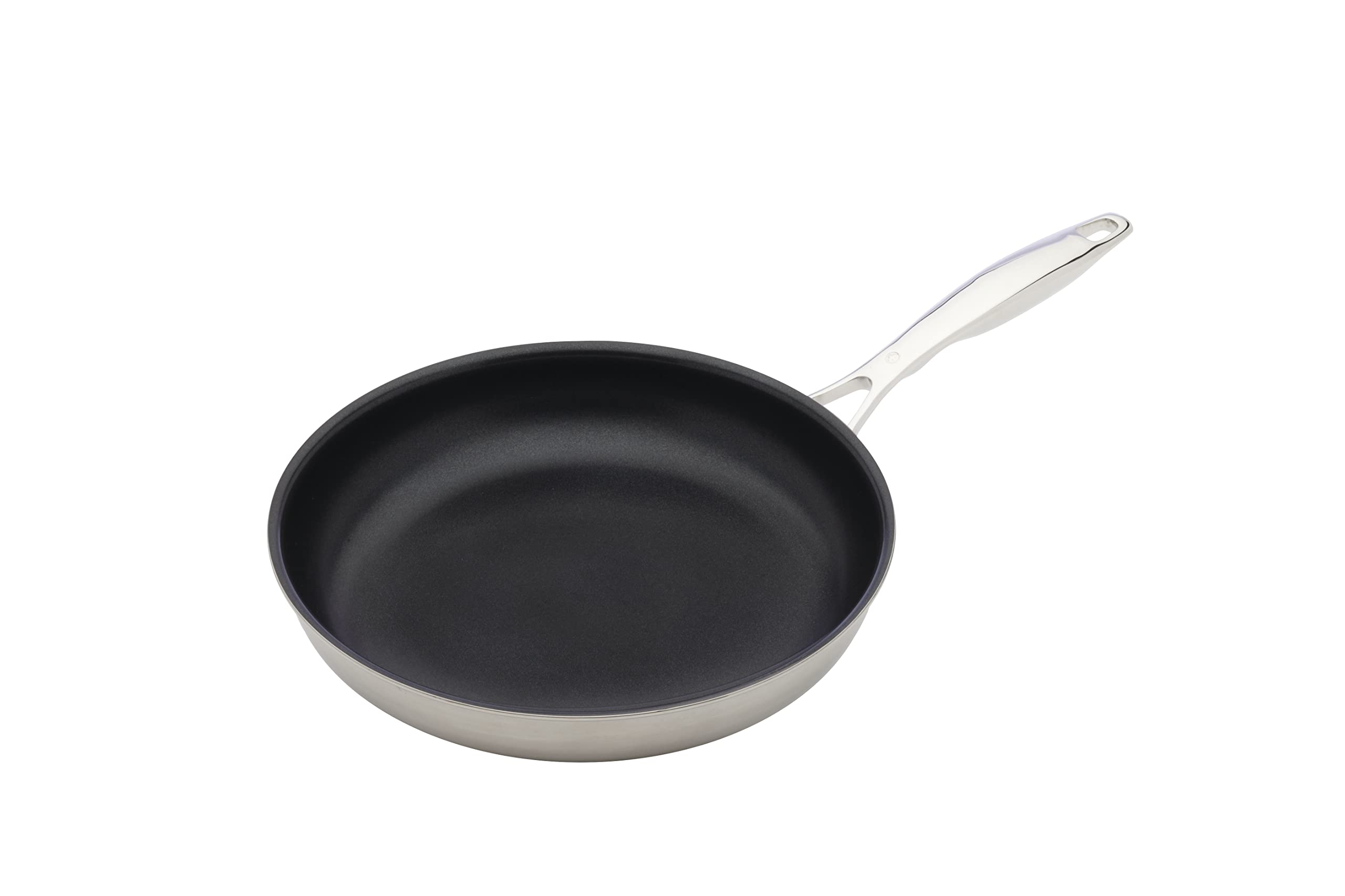 Swiss Diamond 11 Inch Stainless Steel Nonstick Fry Pan, Induction Compatible Skillet, Dishwasher and Oven Safe