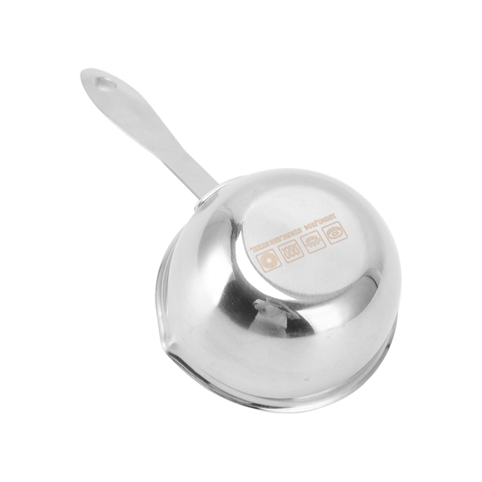 Stainless Steel Mini Butter Warmer Pot, Milk Warmer Pot, Small Saucepan Pot with Handle, Milk Pan Cookware for Induction Electric Gas Stoves (300ML)