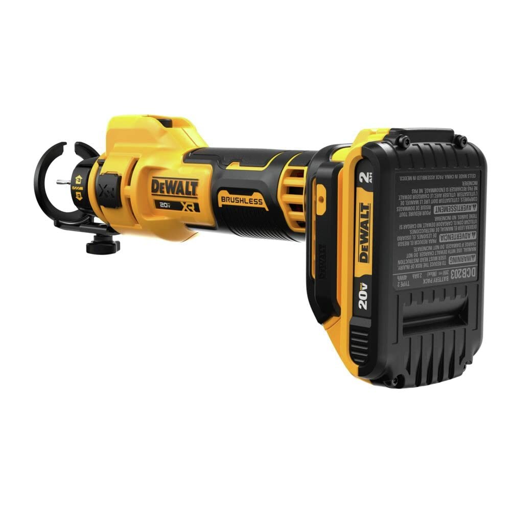 DEWALT 20V MAX Drywall Cutting Tool, Cut Out Tool, 2 Batteries and Charger Included (DCE555D2)