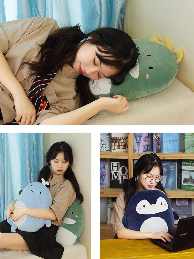 TONGSONG Soft Plush Whale Pillow Stuffed Whale Animal Plush Toy Whale Plushies Home Decor for Lover