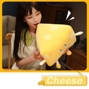 Goylmc Cheese Stuffed Toys - Food Bread Plush Pillow - Home Decoration Christmas Birthday Gift for Kids Boys Girls (Small)