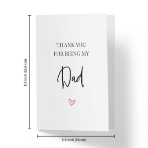 Sweet and Funny Birthday Card For Dad, Happy Birthday Card For Him, Single Large 5.5 x 8.5 Greeting Card, Dad Birthday Card, Happy Birthday Dad Card - Dad Birthday Cards From Daughter, Birthday Card Dad, Father Birthday Card - Karto - Be Dad