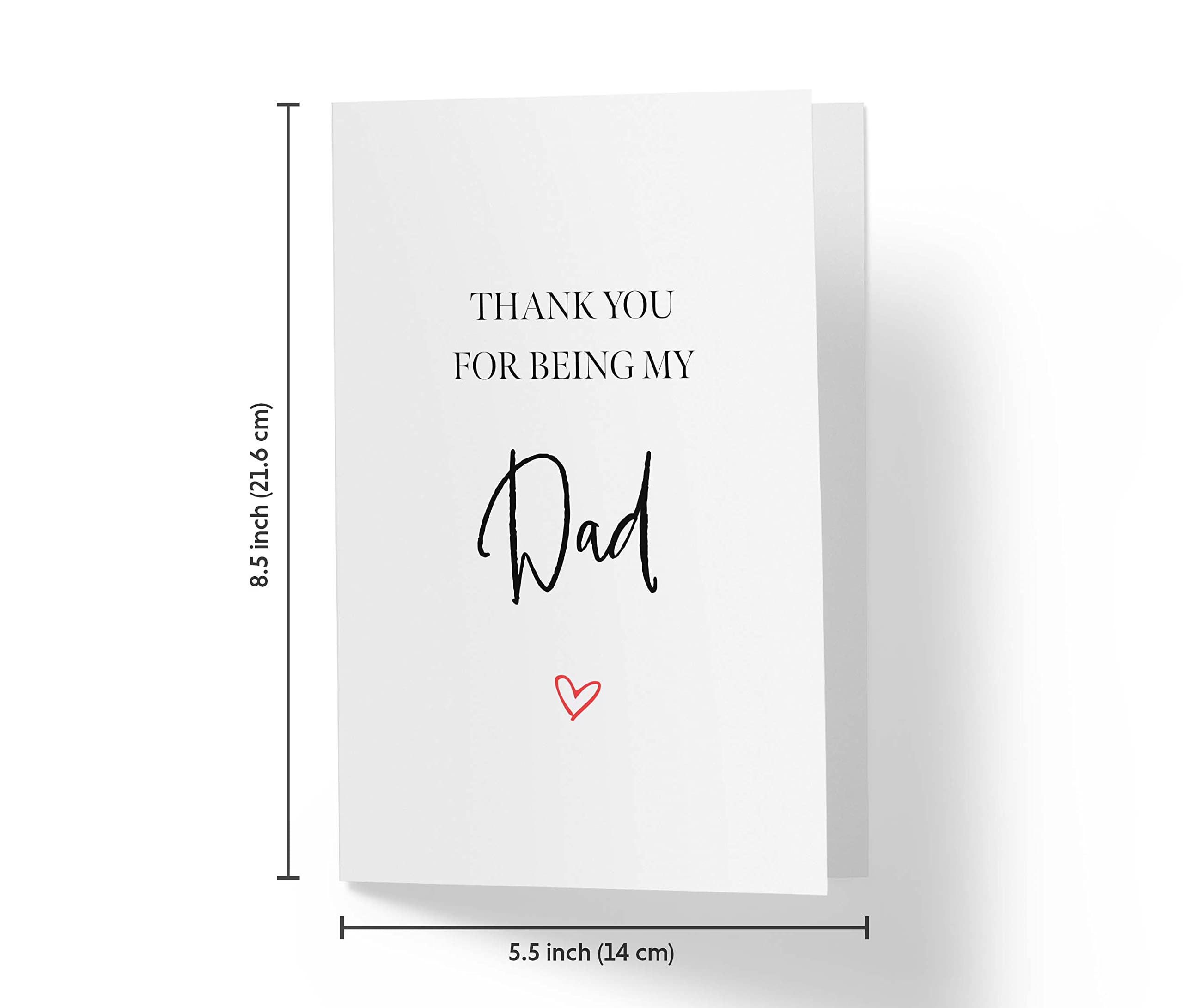 Sweet and Funny Birthday Card For Dad, Happy Birthday Card For Him, Single Large 5.5 x 8.5 Greeting Card, Dad Birthday Card, Happy Birthday Dad Card - Dad Birthday Cards From Daughter, Birthday Card Dad, Father Birthday Card - Karto - Be Dad