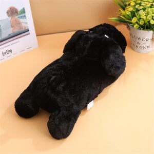 3T group Puppy Heartbeat Stuffed Animal for Dogs,Heartbeat Puppy Toy,Heartbeat Plush Dog Toys for Puppy Sleep Aid,Dog Heartbeat Toy for Anxiety Relief,Heartbeat Calming Pillow Puppy Toys(Black)