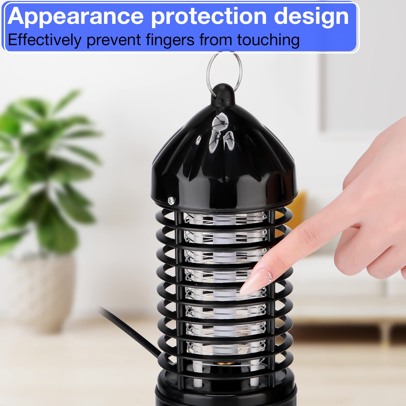 6 Pcs Mosquito Killer Electric Mosquito Zappers Electric 220V Insect Fly Trap Fly Zapper Mosquito Killer for Patio Bug Zapper Insect Trap Insect Killer Fly Trap for Home Garden Patio Backyard