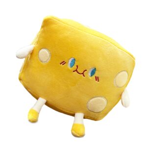 Goylmc Cheese Stuffed Toys - Food Bread Plush Pillow - Home Decoration Christmas Birthday Gift for Kids Boys Girls (Small)