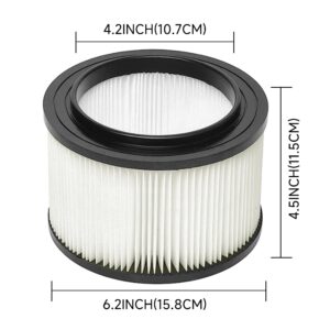 Reinlichkeit 17810 Replacement Filter For Craftsman General Purpose Vacuum Filter, 3 To 4 Gallons, 9-17810 2 Pack