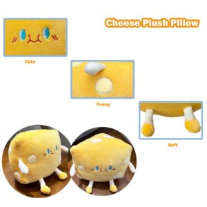 Goylmc Cheese Stuffed Toys - Food Bread Plush Pillow - Home Decoration Christmas Birthday Gift for Kids Boys Girls (Small)