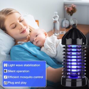 6 Pcs Mosquito Killer Electric Mosquito Zappers Electric 220V Insect Fly Trap Fly Zapper Mosquito Killer for Patio Bug Zapper Insect Trap Insect Killer Fly Trap for Home Garden Patio Backyard