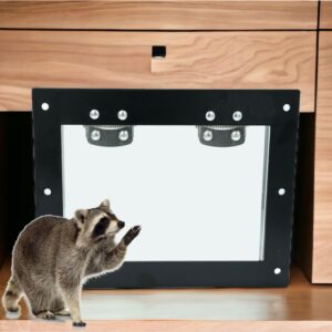 Raccoon one Way Door-One Way Door Excluder for Removal of Raccoons,| Easy Installation| Traps- Garden