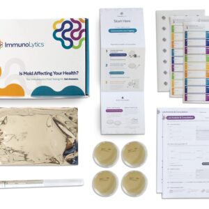 ImmunoLytics DIY Mold Test Kit for Home - Easy to Use Professional Mold Testing Kit - Individual Room Screening Package - 4 Plates and 1 Swab Kit