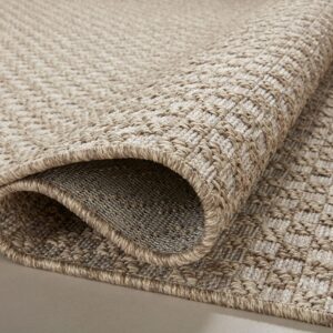 Loloi II Dawn Collection Indoor/Outdoor DAW-02 Tan 7'-8" x 10' Area Rug