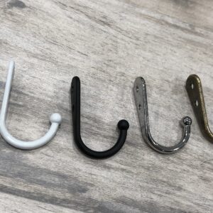 Tsnamay 10 Pieces Small Hooks Wall Mounted Coat Hooks,Zinc Alloy Antique Single Hook for Hanging Mug Cup, Coffee Cup, Bag, Robe, Towels, Keys,Silver