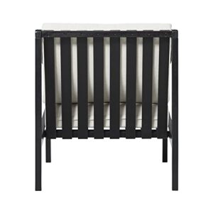 Walker Edison Dekian Outdoor Chairs, Black Wash