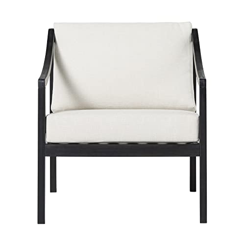 Walker Edison Dekian Outdoor Chairs, Black Wash