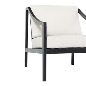 Walker Edison Dekian Outdoor Chairs, Black Wash