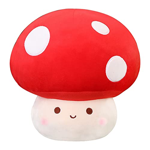 Yulefly Large Mushroom Plush Toy, Mushroom Stuffed Animal Hugging Throw Pillow Plushies Doll Toy, Gift for Birthday Valentine