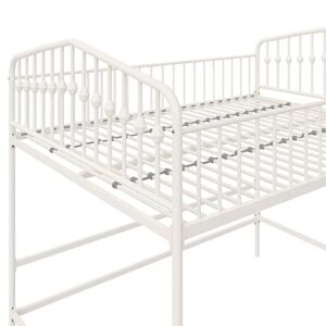 Novogratz Bushwick Metal Full Loft Bed, Off White