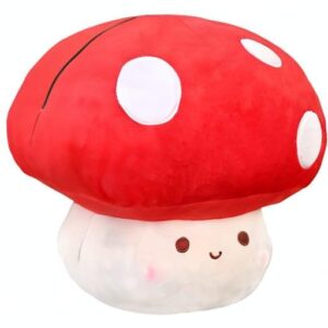 Yulefly Large Mushroom Plush Toy, Mushroom Stuffed Animal Hugging Throw Pillow Plushies Doll Toy, Gift for Birthday Valentine