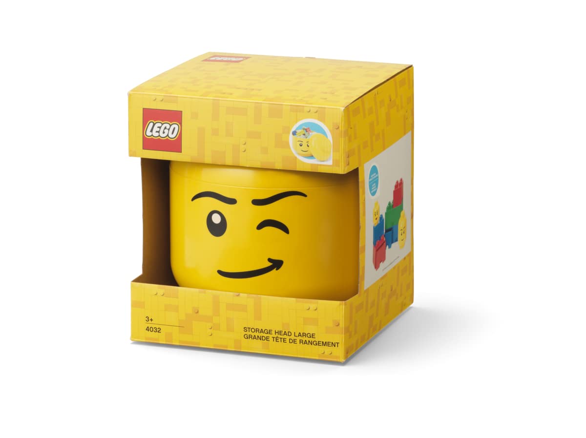 Room Copenhagen LEGO Storage Head, Large, Yellow