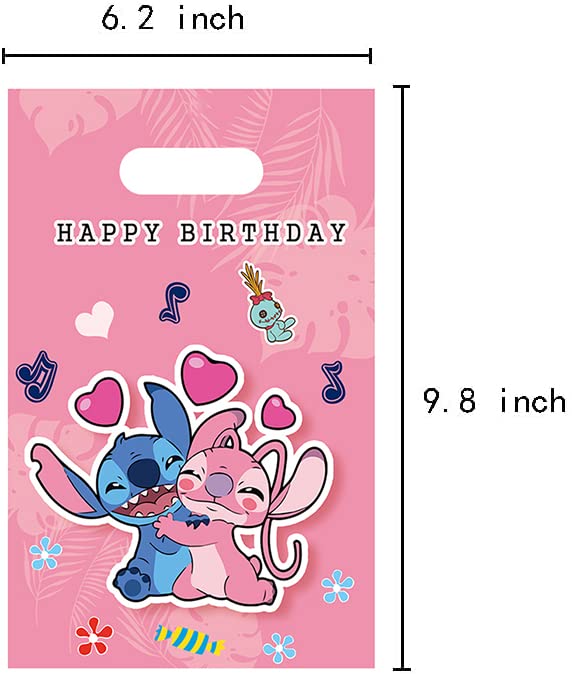 Losede 30pcs Lilo and Stitch Birthday Party Gift Bags Candy Bags Goody Bags Lilo and Stitch Birthday Party Supplies Decorations (30pcs) 1