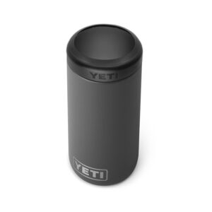 yeti rambler 12 oz. colster slim can insulator for the slim hard seltzer cans, charcoal (no can insert)