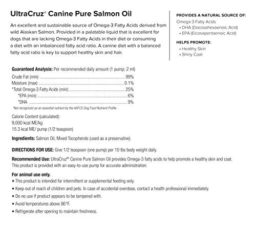 UltraCruz Canine Pure Salmon Oil, 1 Gallon