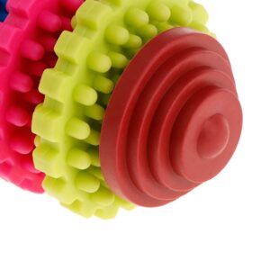 Thereisno Rubber Pet Dog Puppy Dental Teething Healthy Teeth Gums Chew Toy Colorful Tools Electronic Doll