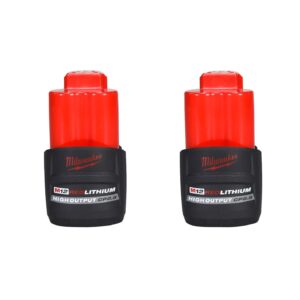 Milwaukee 48-11-2425 12V Lithium-Ion Hight Output CP2.5Ah Battery 2 Pack