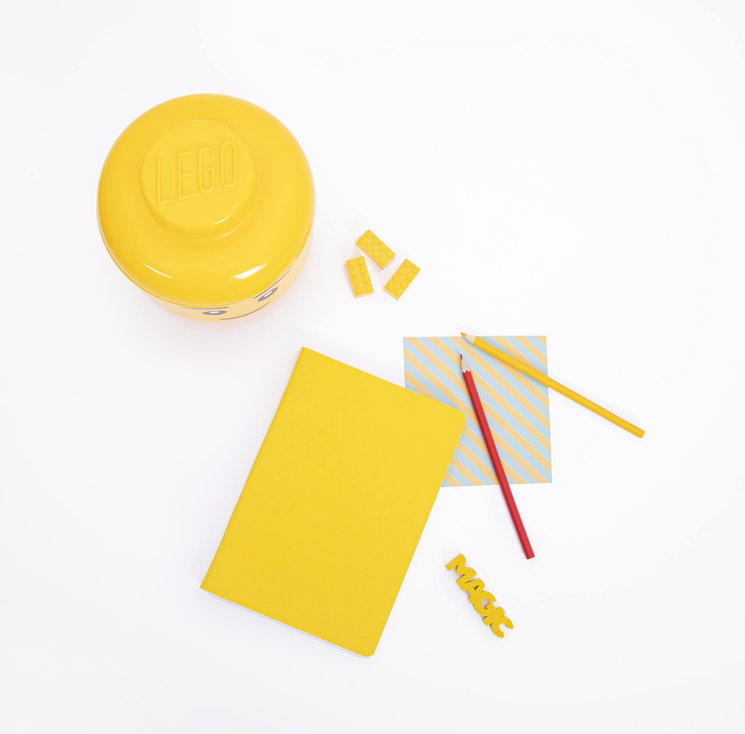 Room Copenhagen LEGO Storage Head, Large, Yellow