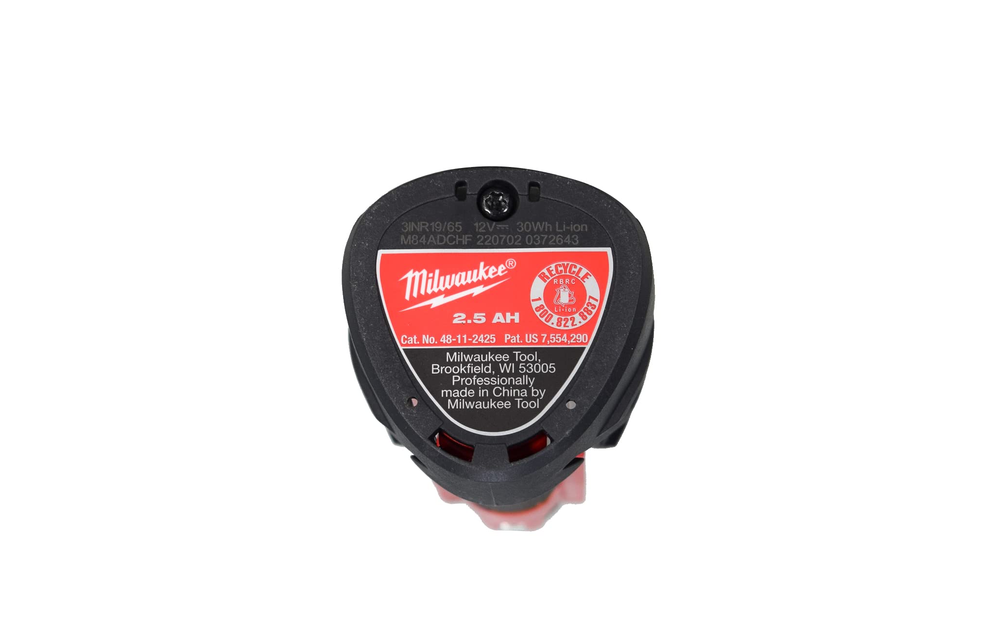 Milwaukee 48-11-2425 12V Lithium-Ion Hight Output CP2.5Ah Battery 2 Pack