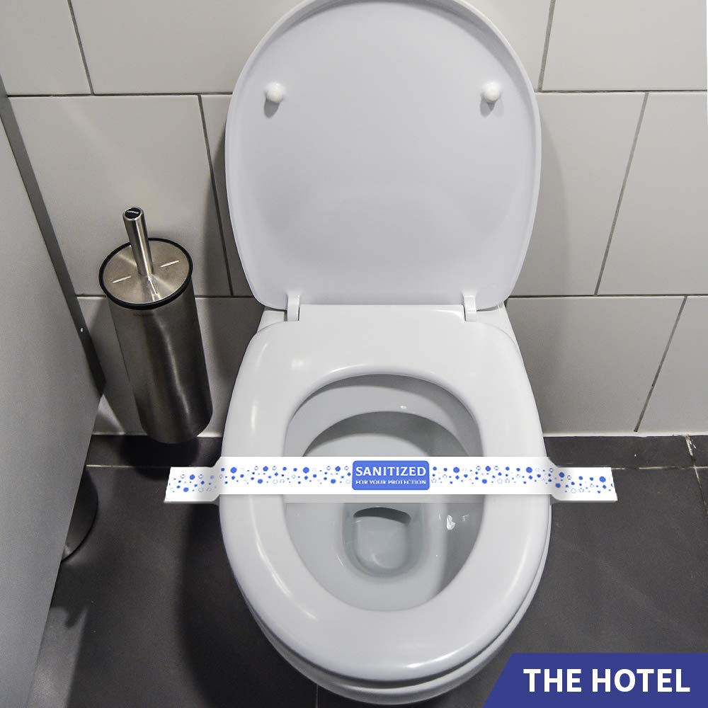 ESSENTIAL- Printed Toilet Seat Band 16-1/2" Wide X 1-1/2" Deepuse In Hotels and Motels (Case Of 500）