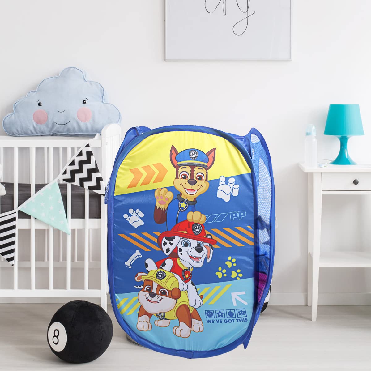 Pop Up Hamper with Durable Carry Handles - 13 Cartoon Styles for Kids