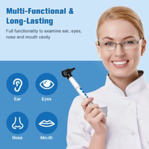 Healifty Otoscope with Light - Ear Scope Otoscope with 4 Otoscope Covers, Diagnostic Ear Care Tool for Nurse, Children, Adults & Pets, Pocket Size, without Battery