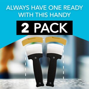 IMPRESA [2 Pack Rocker Knife for One H&ed Cutting - Extra Sharp Rocker Knife for Disabled - One H&ed Adaptive Equipment w/H&le Safety Ledge - Kitchen Utensils for H&icapped - One H&ed Gadgets